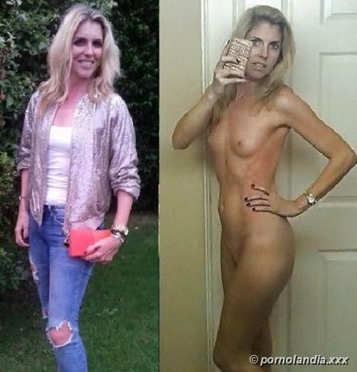 Bombón rubia inglesa vestida sin ropa - Foto 224034