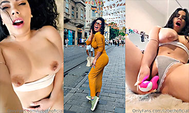 Lizbeth Rodríguez con juquetito nuevo experimentando bien rico