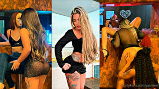 🏳‍🌈 La brasileña Yasmin Mineira y sus 4 amigas en una orgia loca