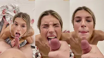 Ambergriz — desnuda sexo oral Facial video de OnlyFans