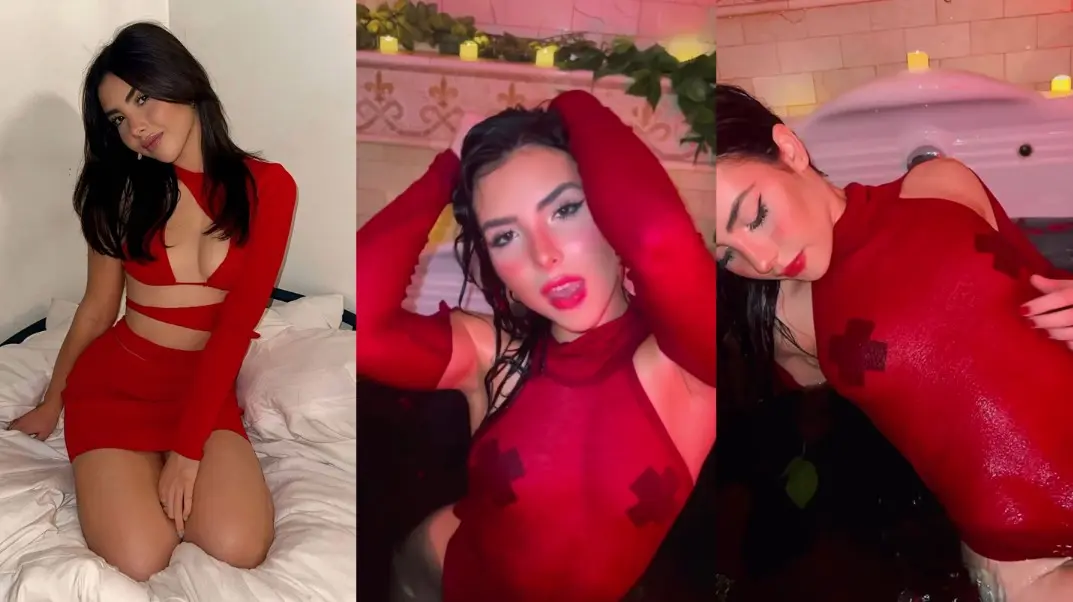 Andrea Botez nipple — Pasties Passes sensual atuendo video
