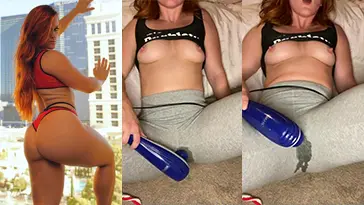 Ashleigh Baker — masturbándose Through mojado Pants desnuda video