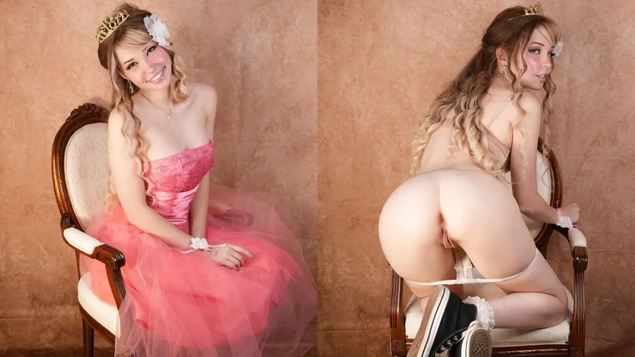 Belle Delphine — Prom noche rosa vestido Photoset