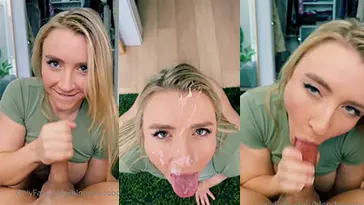 Blondeadobo — desnuda sexo oral Facial Selfie video