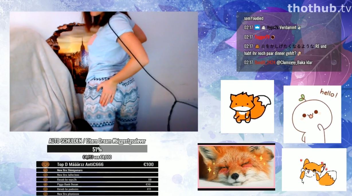 Clumsyyy Baka — Spanking su trasero sensual Twitch streamer
