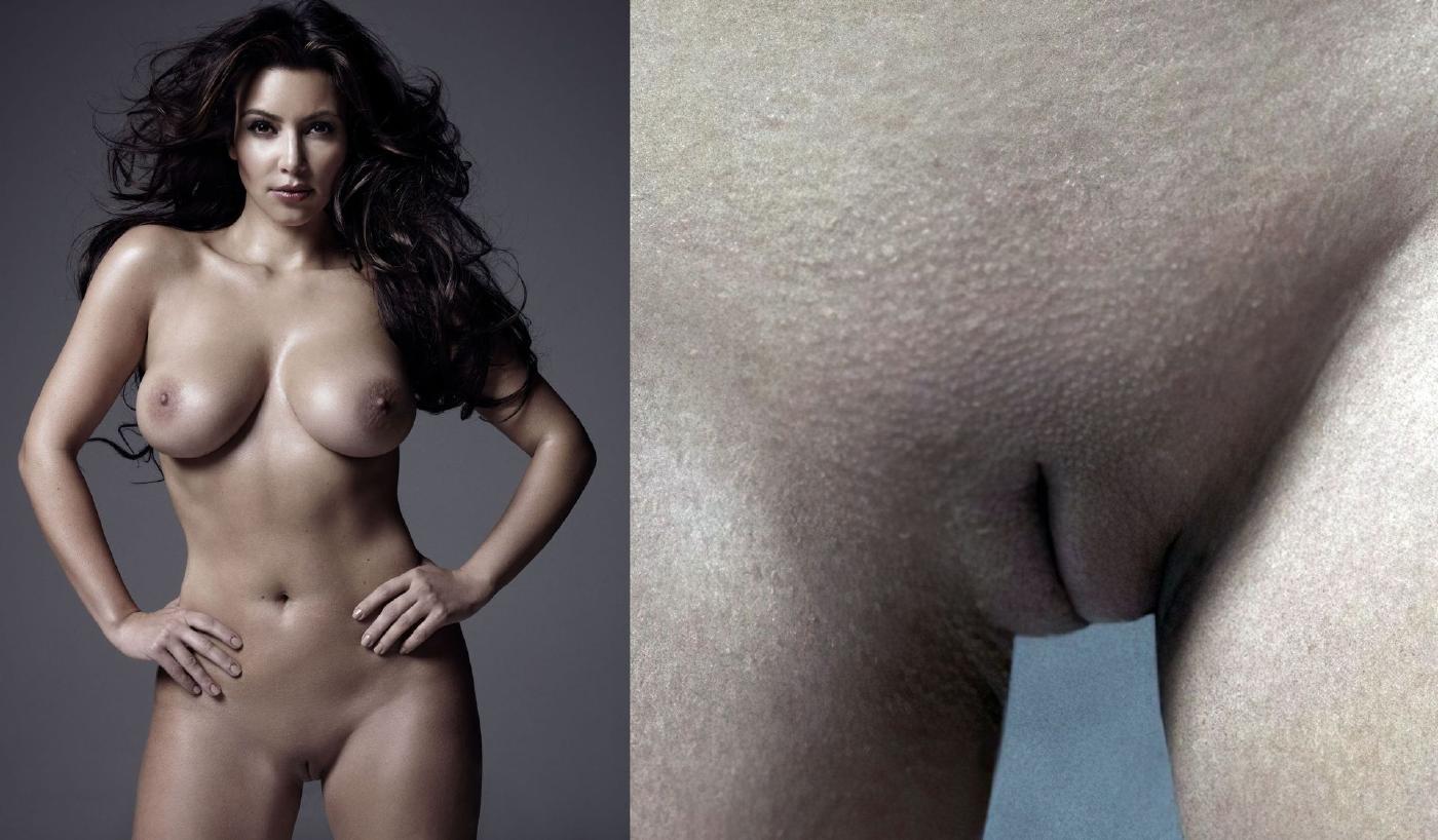 Kim Kardashian nudes — cuerpo Paint sensual fotos desnuda