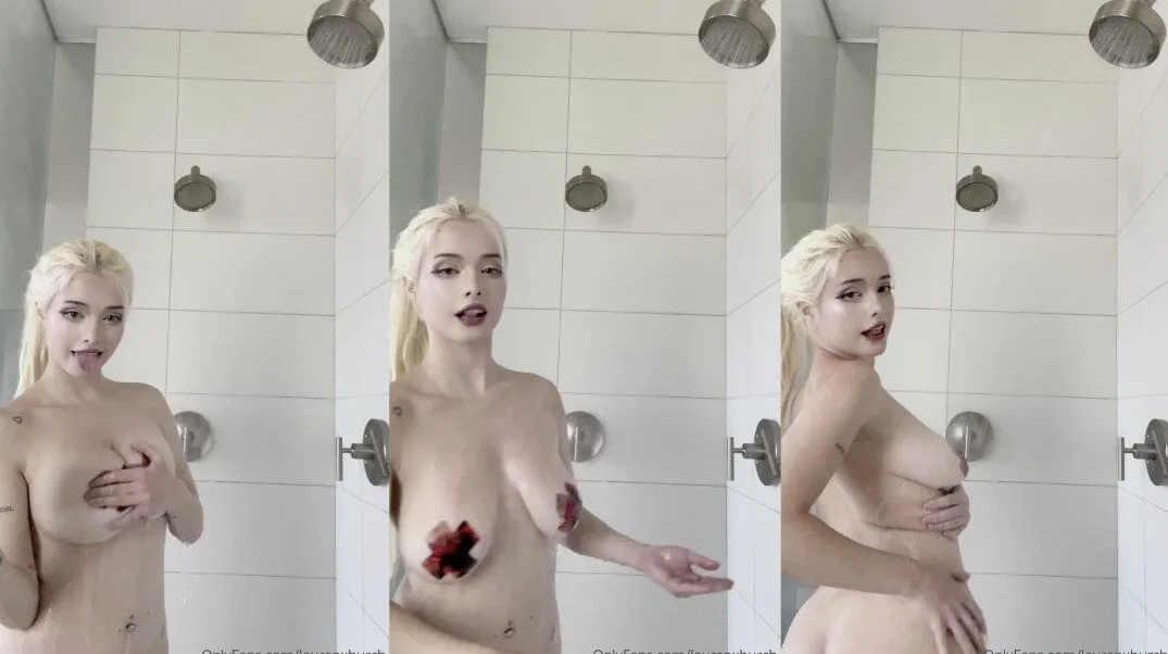 Lauren Burch — provocación ducha pechos video de OnlyFans