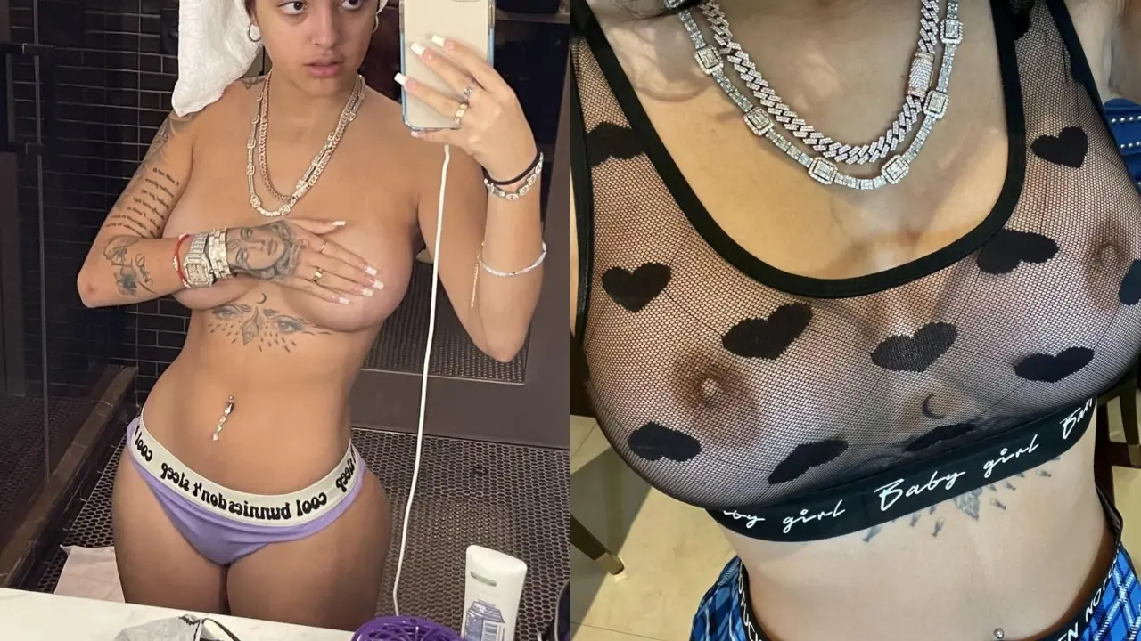 Malu Trevejo — desnuda transparente lencería Thong fotos