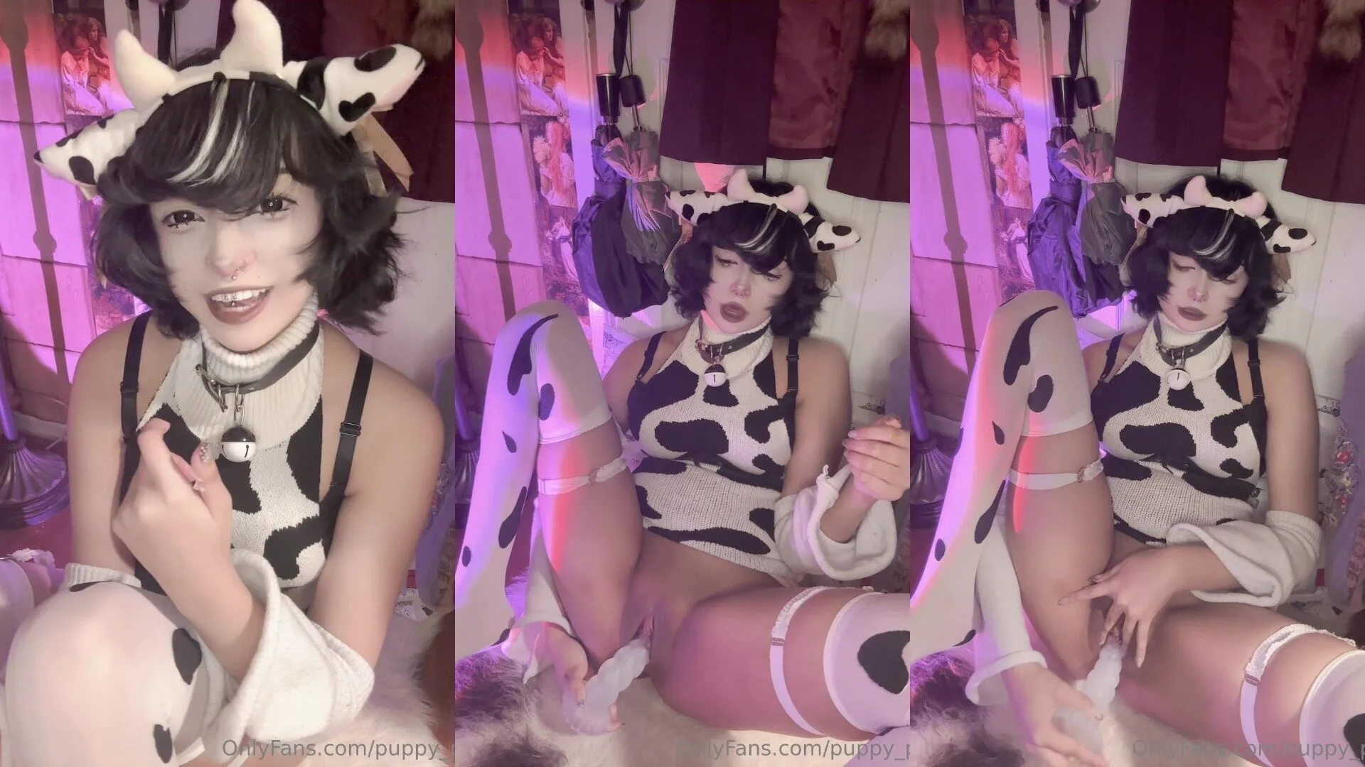 Puppy Priest — Cow cosplay juguete íntimo juego video de OnlyFans