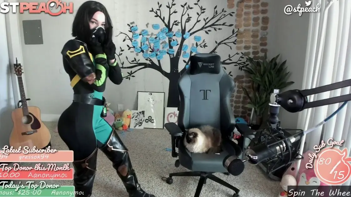 STPeach — Viper cosplay grande trasero glúteos video de Twitch