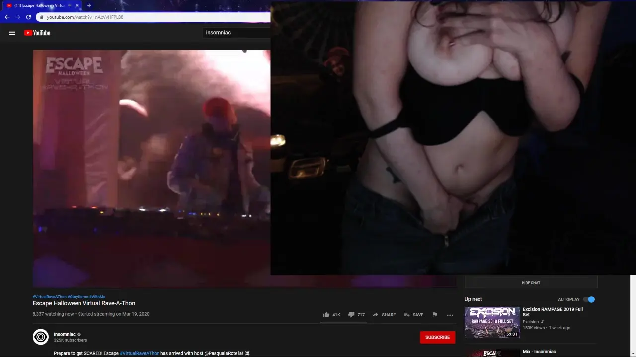 Streamer masturbándose en transmisión Banned video