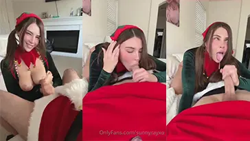 Sunny Ray — Xmas sexo oral video de OnlyFans filtrado