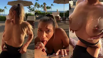 Therealbrittfit — público sexo oral Cum en pechos video filtrado